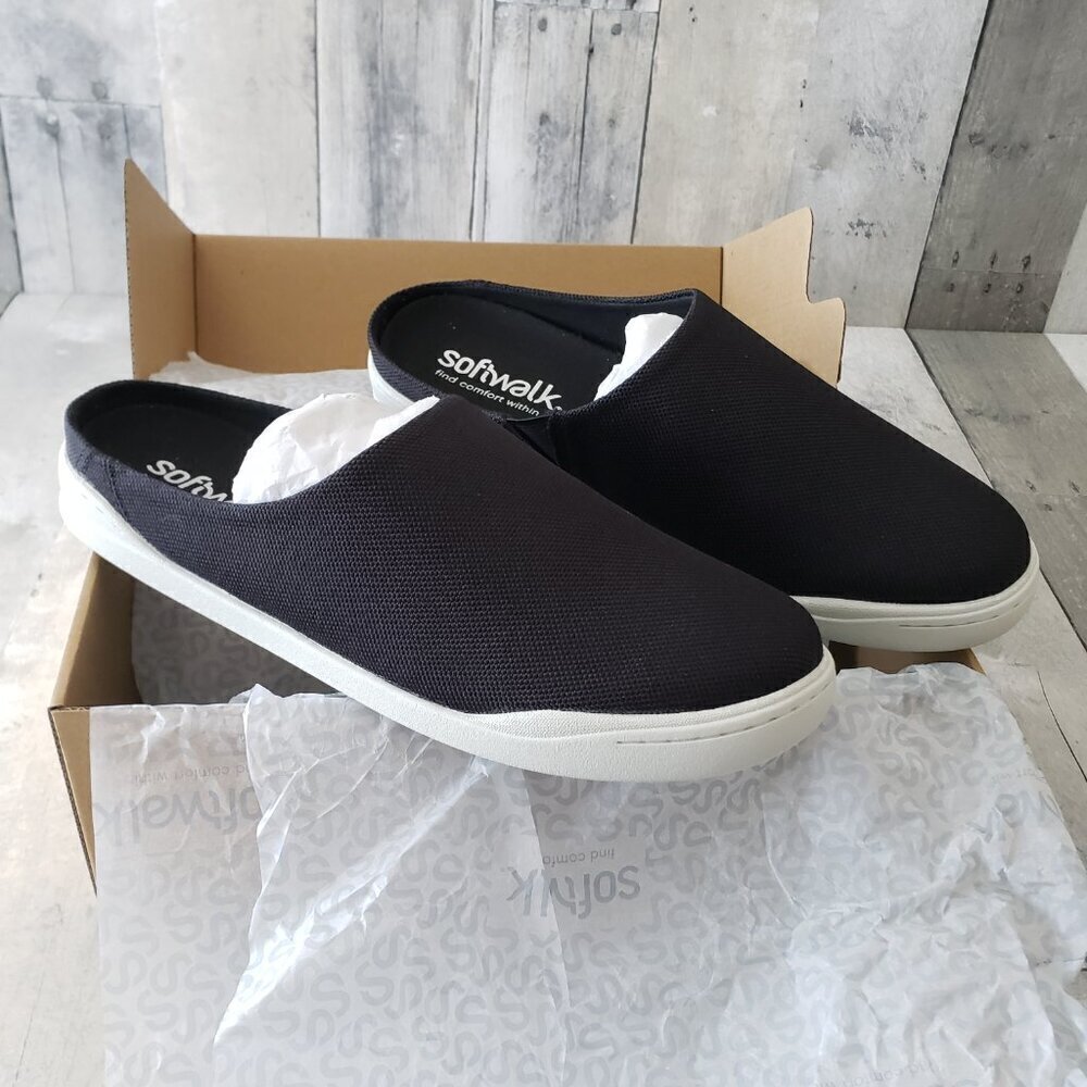 NWT - SoftWalk Auburn (Black Canvas) Women's Shoes – Size 11 Wide - Picture 3 of 6